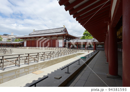 四天王寺 回廊と講堂 大阪市天王寺区 四天王寺 回廊と講堂 大阪市天王寺区 94381593