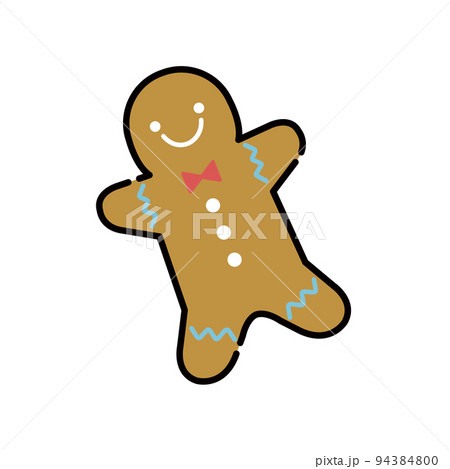 シンプルでかわいいジンジャークッキーのイラスト 94384800