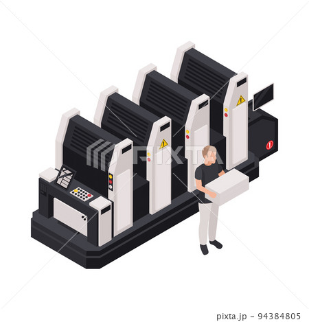 Isometric Printing House 94384805