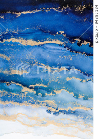 Marble ink abstract art from meticulous original painting abstract background Marble ink abstract art from meticulous original painting abstract background 94385184