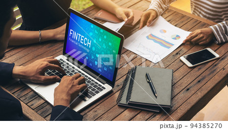 Fintech financial technology software for modish business 94385270