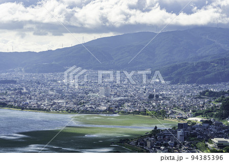 諏訪立石公園からの下諏訪市街地　長野県諏訪市 94385396