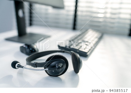 Essential equipment concept for competent online operators. Essential equipment concept for competent online operators. 94385517