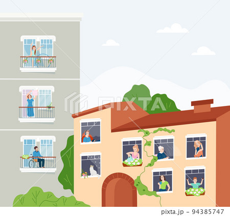 Neighbours Flat Urban Composition 94385747