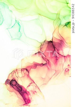 Marble ink abstract art from exquisite original painting for abstract background 94386542