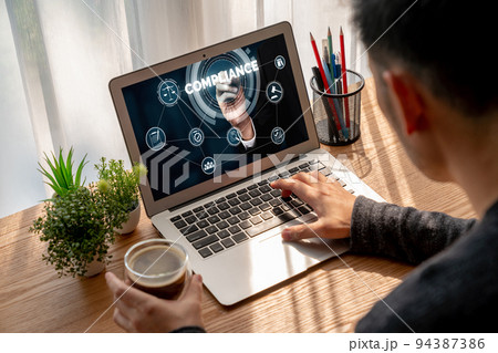 Compliance system for modish online corporate business 94387386