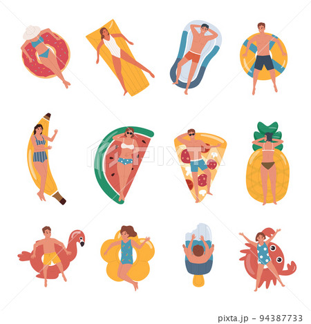 People On Inflatable Toys Set 94387733