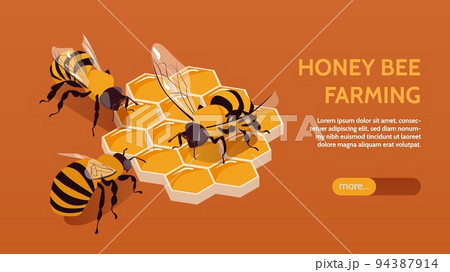 Beekeeping Horizontal Banner 94387914