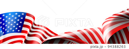 American Flag Fourth July Patriotic Frame Border 94388263