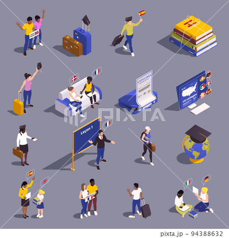 Global Education Icon Set 94388632
