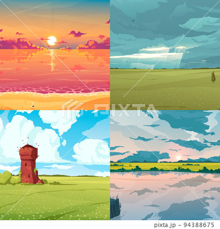 Sky Icons Set 94388675