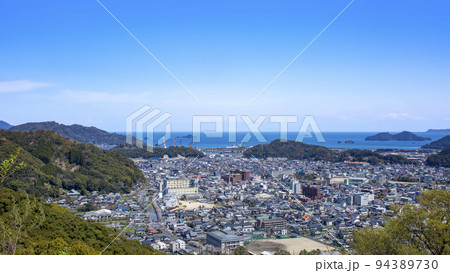 城山からの佐伯市街地眺望 94389730