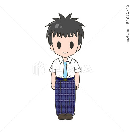 夏服のブレザーを着た黒髪の男の子 94391745