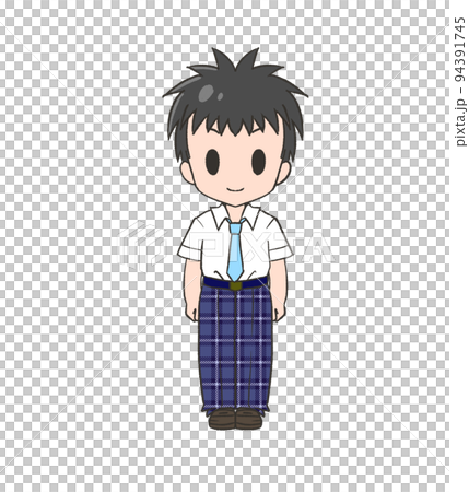 夏服のブレザーを着た黒髪の男の子 94391745