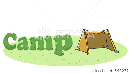 キャンプ ロゴ イラスト キャンプ ロゴ イラスト 94392077