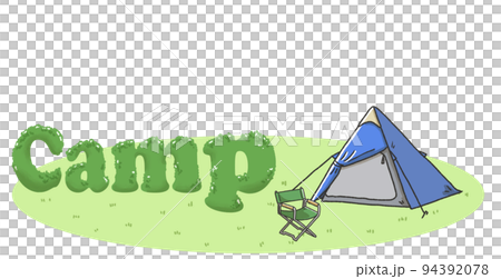 Camp logo illustration Camp logo illustration 94392078