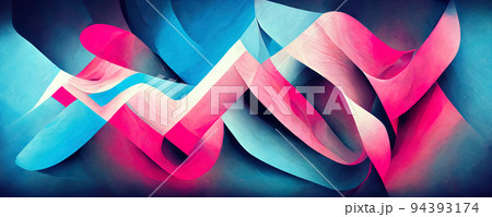 abstract neon colored lines wall background 94393174