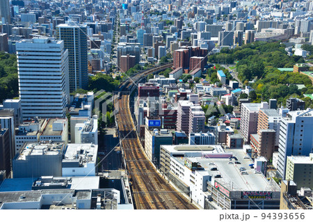 都市風景　札幌市　西方向 94393656