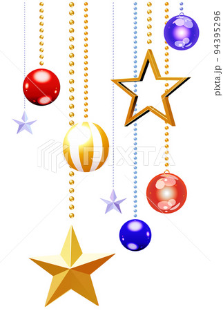 クリスマス素材セット_オーナメント 94395296