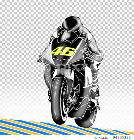 オートバイ バイク オートレーサー イラスト 男性 オートバイ バイク オートレーサー イラスト 男性 94395386