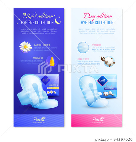 Feminine Hygiene Vertical Banners Set 94397020