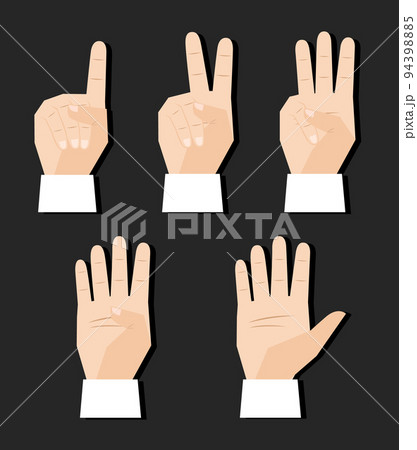 hand counting signs hand counting signs 94398885