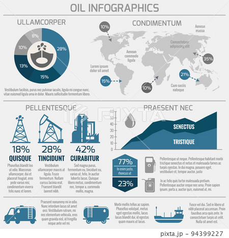 Oil industry infographic 94399227