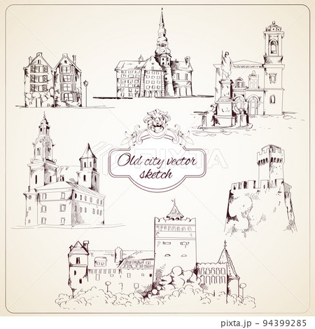 Old city sketch 94399285
