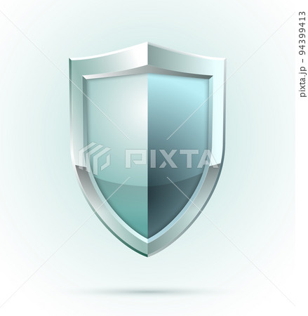 Blank shield security icon 94399413