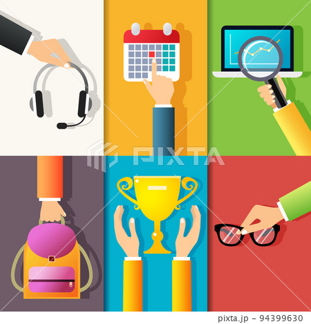 Business hands icons Business hands icons 94399630