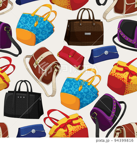 Seamless woman's fashion bags pattern 94399816