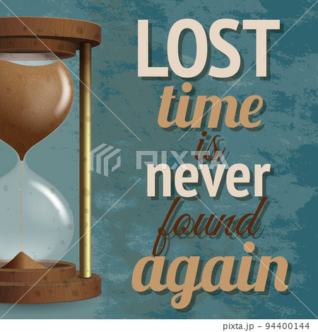 Hourglass retro poster Hourglass retro poster 94400144