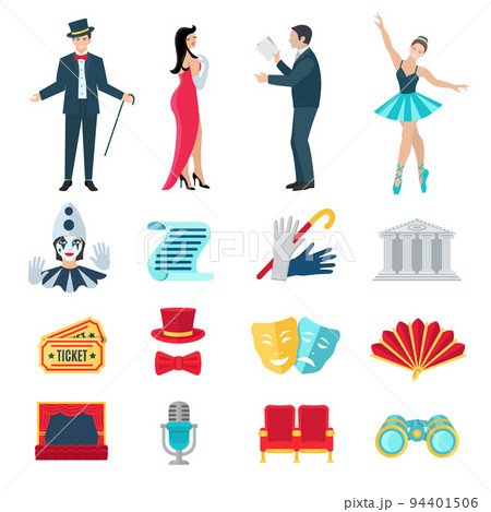 Theater Icons Set 94401506