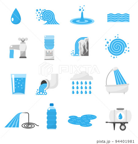 Water icons set Water icons set 94401981