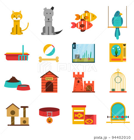 Pets Icons Setのイラスト素材 [94402010] - PIXTA