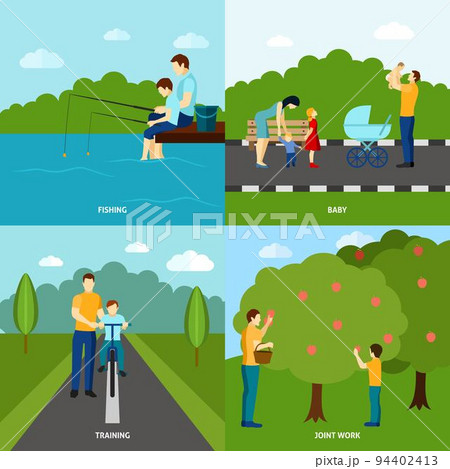 Fatherhood flat set 94402413