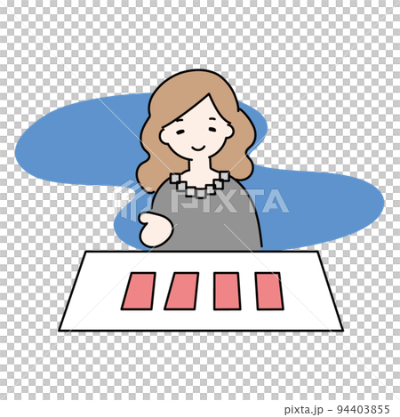 怪しいタロット占い師のイラスト 94403855