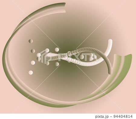Abstract illustration of 3d figures. Pastel tones. Can be used to create corporate identity elements, logos and other promotional products. 94404814