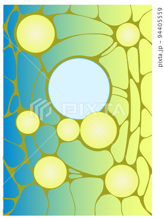 Abstract illustration. Nervous system, microworld, cell shape, background texture. 94405559