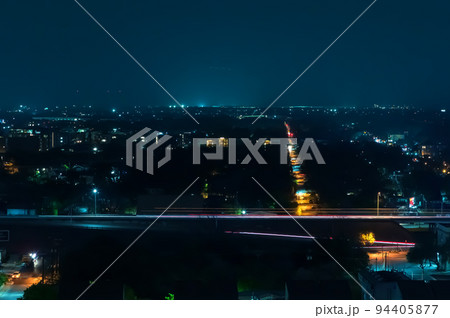 Austin Texas busy highways at night 94405877