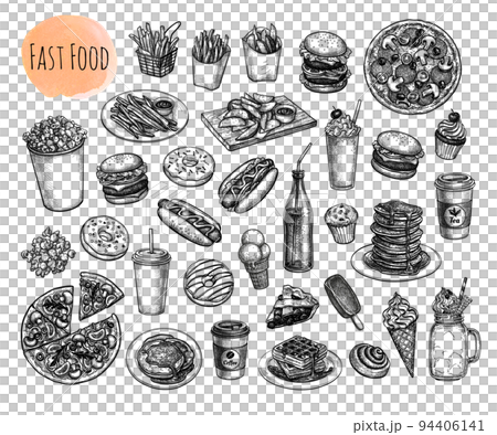 Fast food collection. 94406141