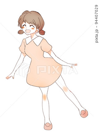 笑顔の女の子　立ち絵 94407029