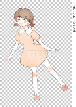 笑顔の女の子　立ち絵 94407029