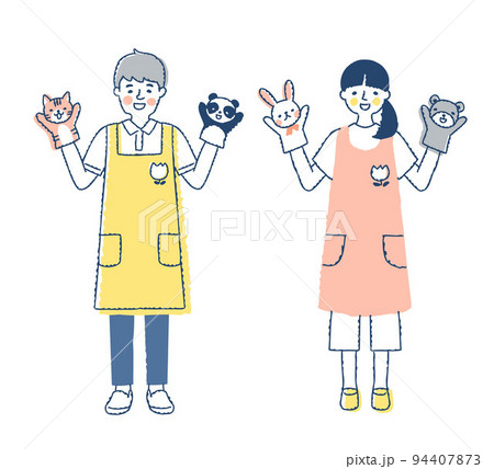 保育士の男女 94407873