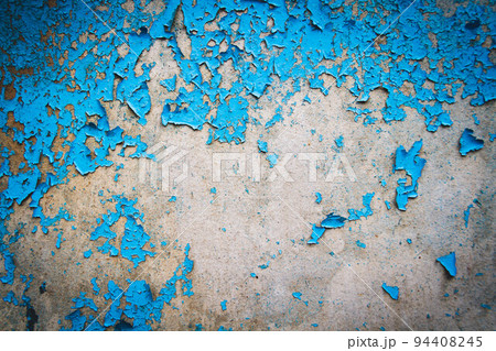 Old cracked paint. Grunge texture. Layer of old paint cracked. 94408245