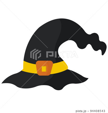 Doodle style witch hat. Halloween element. 94408543