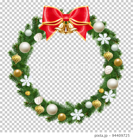 クリスマスリース イラスト リアル 94409725