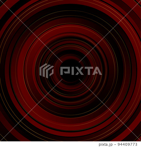 Dark red and luxury golden circles abstract tech background 94409773