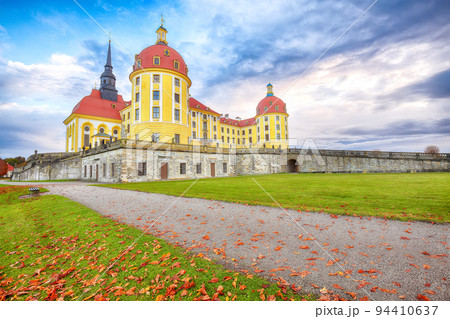 Breathtaking  view of Moritzburg Castle near Dresden. 94410637