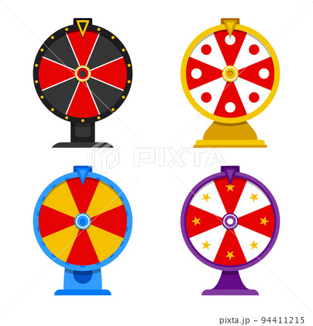 Fortune Wheel isolated on white background 94411215